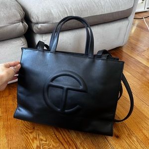 Black Medium Telfar Shopping Bag